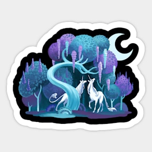 Unicorn Moon Sticker